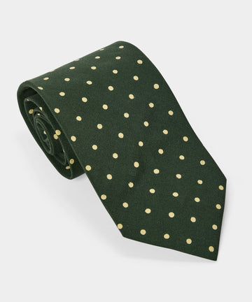 Italian Silk Big Dot Tie