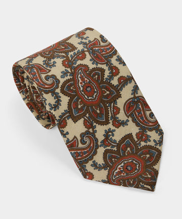 Italian Linen Foulard Tie
