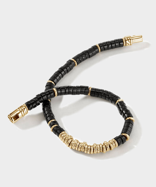 John Hardy 14k Gold Heishi Bracelet