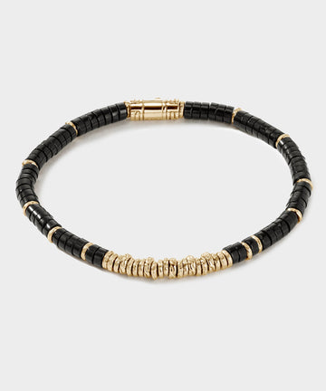 John Hardy 14k Gold Heishi Bracelet