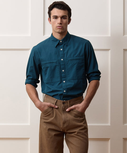 Welt Pocket Poplin Big Shirt