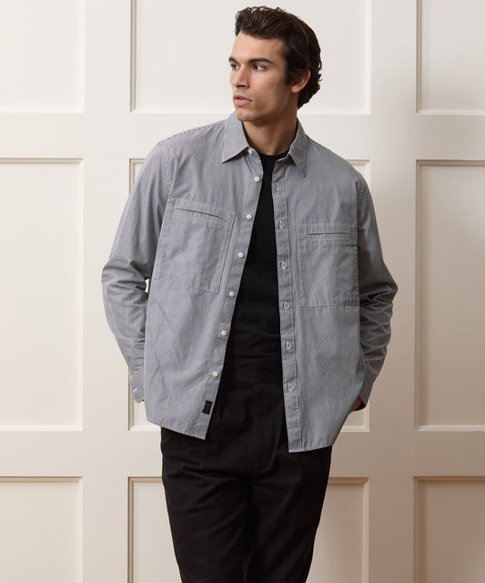 Welt Pocket Poplin Big Shirt