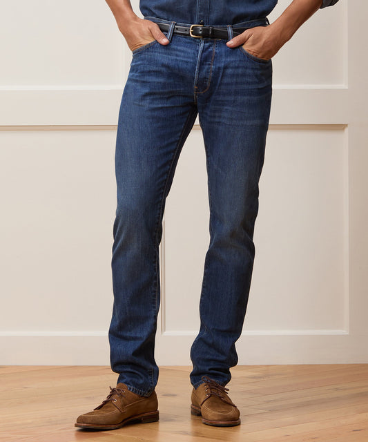 Slim Selvedge Jean in Blue Stonwewash