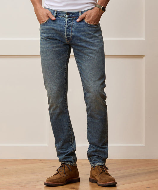 Slim Selvedge Jean in Worn Wash