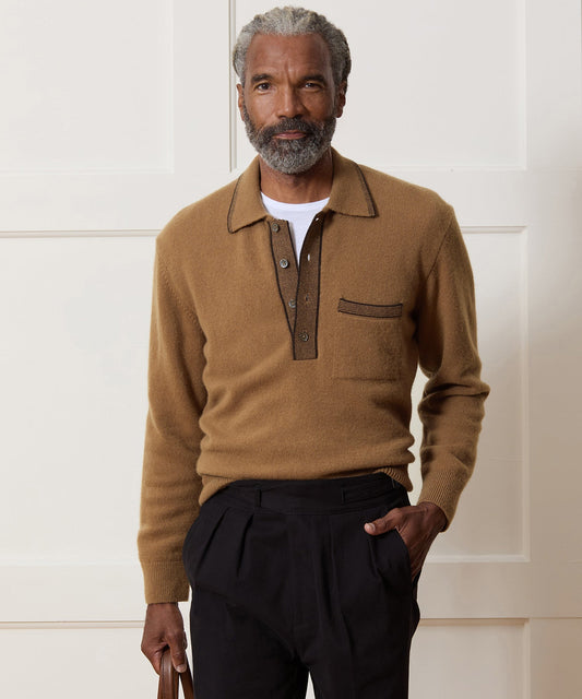 Wool Tipped Sweater Polo