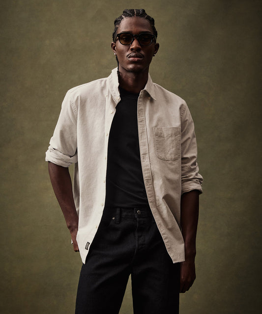 Japanese Selvedge Oxford Button-Down Collar Shirt