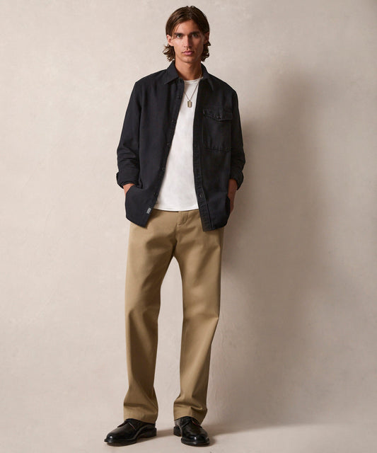 Gamslederhemd in Schwarz