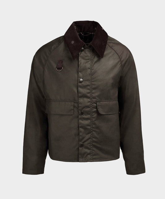 Barbour Spey Wachsjacke in Oliv