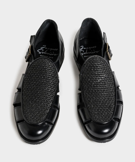 Jacques Solovière Franck Raffia Fisherman Sandal