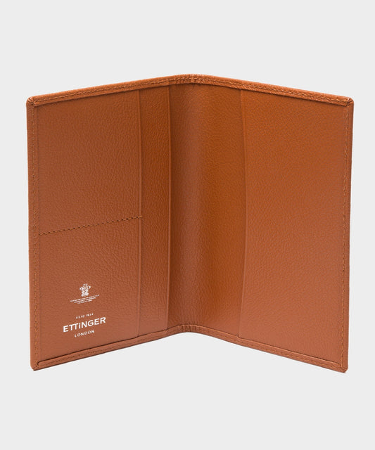 Ettinger Capra Passport Case in Tan