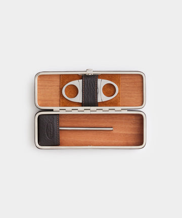 F. Hammann Dual Cigar Leather Humidor