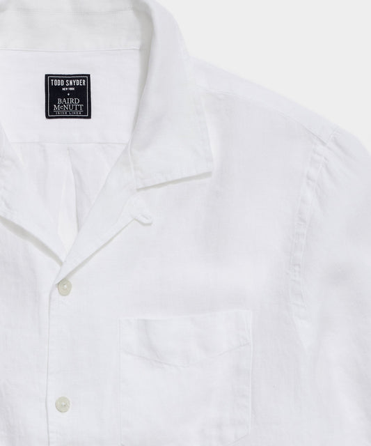 Sea Soft Irish Linen Camp Collar Shirt