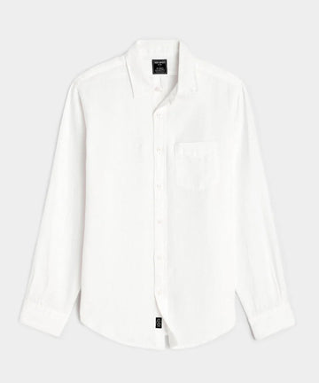 Slim Sea Soft Irish Linen Point Collar Shirt